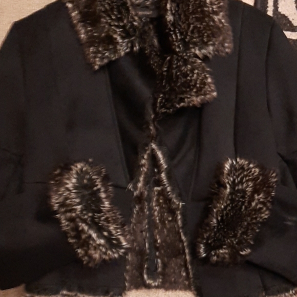 Express Suede Fur Jacket NWOT - Picture 7 of 10